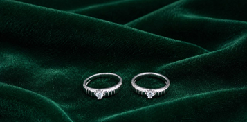 Sterling Silver Couple Rings In Chennai