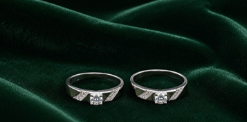 Sterling Silver Couple Rings In Chennai