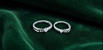Sterling Silver Couple Rings In Chennai