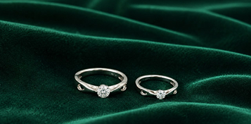Sterling Silver Couple Rings In Chennai