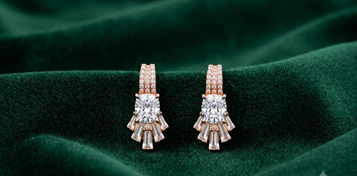 Sterling Silver Earrings For Girls In Chennai