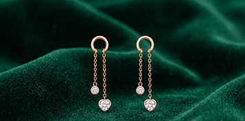 Sterling Silver Earrings For Girls In Chennai