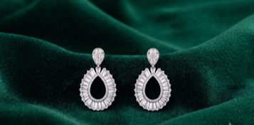 Sterling Silver Earrings For Girls In Chennai