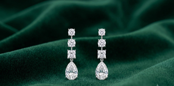 Sterling Silver Earrings For Girls In Chennai