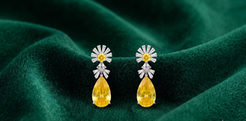 Sterling Silver Earrings For Girls In Chennai
