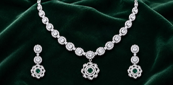 Sterling Silver Necklace For Girls In Chennai